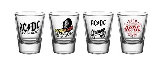 AC/DC - Set of 4 Shooters - 